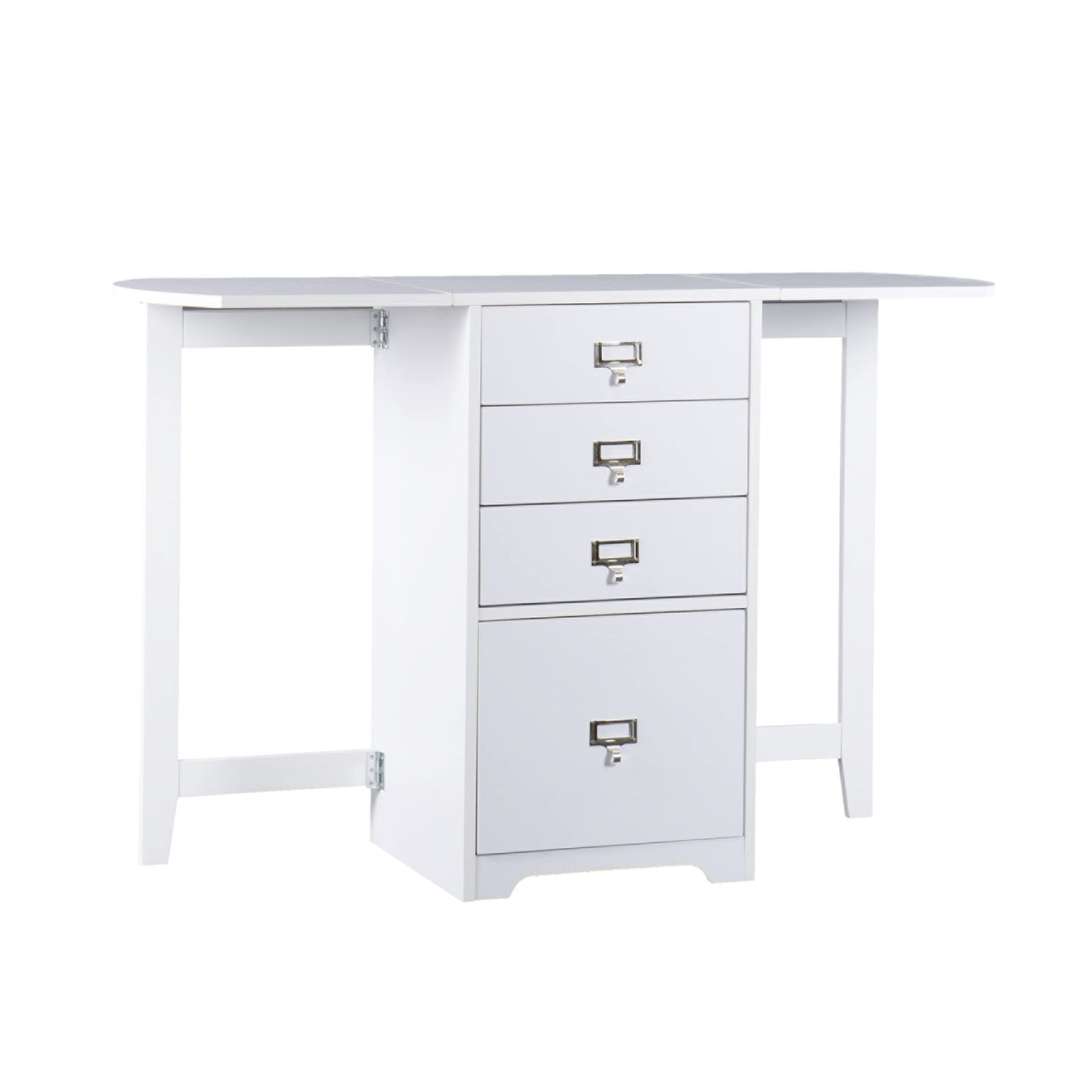 SEI Furniture Fold-Out Organizer Convertible Desktop Craft Desk, White SEI Furniture