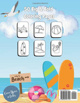 A Day at the Beach Coloring Book WoodArtSupply