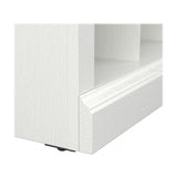 kathy ireland Home by Bush Furniture Woodland Small Shoe Bench with Shelves, 24-Inch, White Ash (WDS224WAS-03) Bush Business Furniture