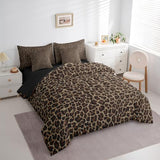 Erosebridal Leopard Print 7 Pieces Comforter Set Twin Size,Cheetah Printed Bedding Set for Women,Brown Camo Print Bed Set Includes Comforter, Sheet Set, Pillowcases & Pillow Covers for All Season Erosebridal
