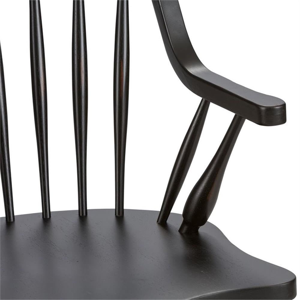 Liberty Furniture Industries Windsor Back Arm Chair, W25 x D25 x H41, Black Liberty