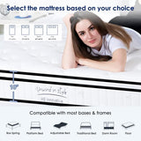 12 Inch Twin Size Mattress, New Hybrid Mattress in a Box, Cooling Gel Memory Foam Twin Bed Matress w/Motion Isolation, CertiPUR-US Certified, Medium Firm, RV Mattresses (12'') Majnesvon