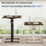 FLEXISPOT EN1 Electric Stand Up Desk 55 x 28 Inches Whole-Piece Desktop Ergonomic Memory Controller Height Adjustable Standing Desk (Black Frame + 55" Rustic Brown Desktop, 2 Packages) FLEXISPOT