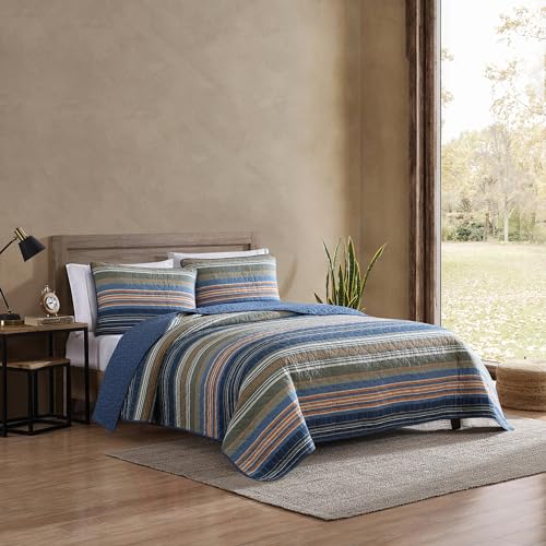 Eddie Bauer - Full/Queen Quilt Set, Reversible Cotton Bedding with Matching Shams, Home Decor for All Seasons (Yakima Green, Full/Queen) Eddie Bauer