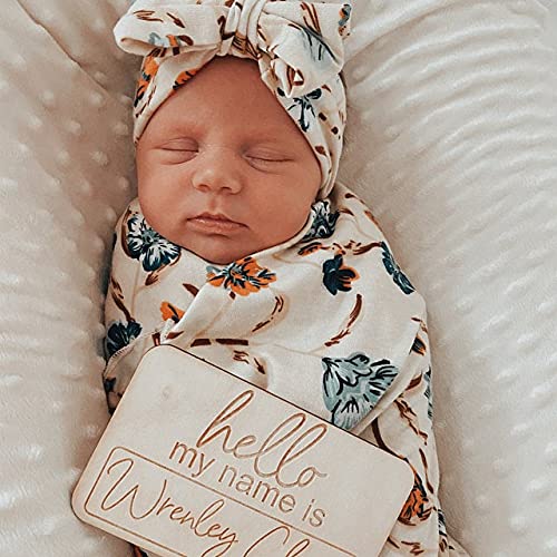 Custom Baby Name Sign Hospital Welcome 3D Hello Name Announcement Plaque Laser Cut Wood Photo Prop Sign Design Trendy Generic