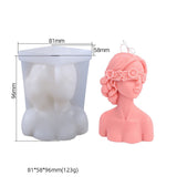 2 Pack Braid Girl Shape Portrait Candle Resin Mold - Resin Casting Silicone Molds for Home Decor & Candle Making Wave Spiral Mold ESEDAGE