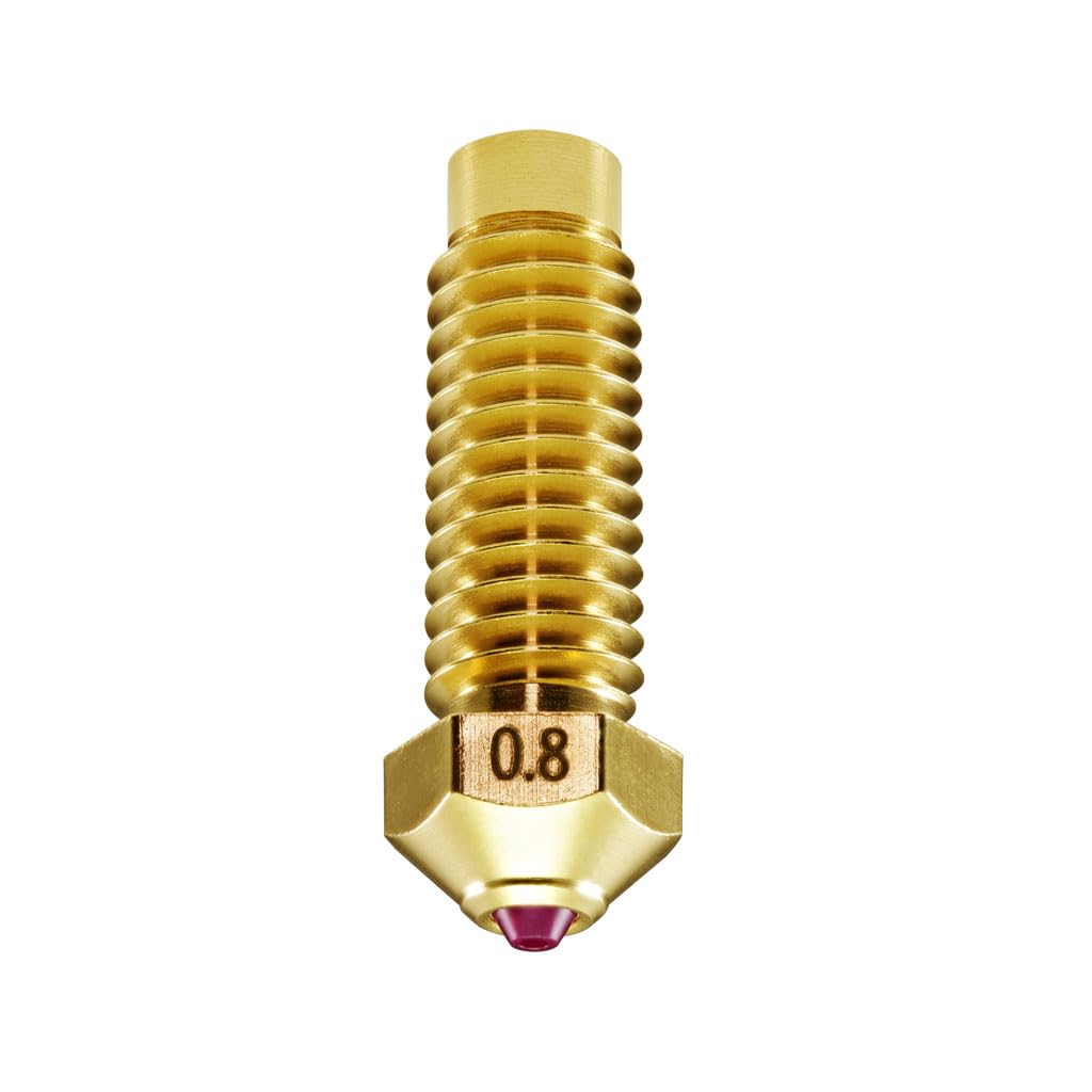 DUROZZLE Ruby Nozzle 0.8mm for Elegoo Neptune 4 Plus/Max 3D Printer, Hardened & Abrasion Resistant for Precision Additive Manufacturing DUROZZLE