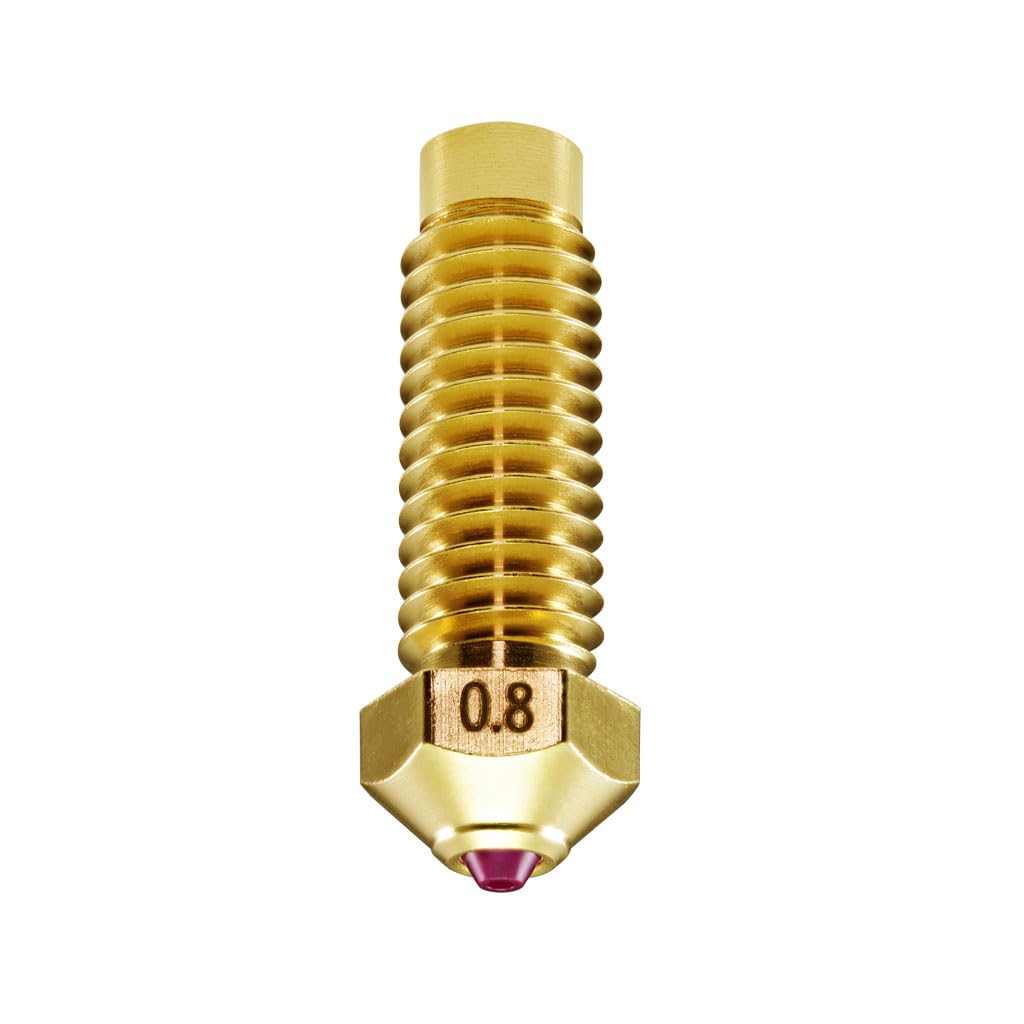 DUROZZLE Ruby Nozzle 0.8mm for Elegoo Neptune 4 Plus/Max 3D Printer, Hardened & Abrasion Resistant for Precision Additive Manufacturing - WoodArtSupply