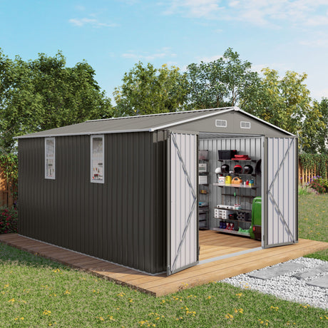 Outdoor Storage Shed With Lockable Doors HouseOfZazla