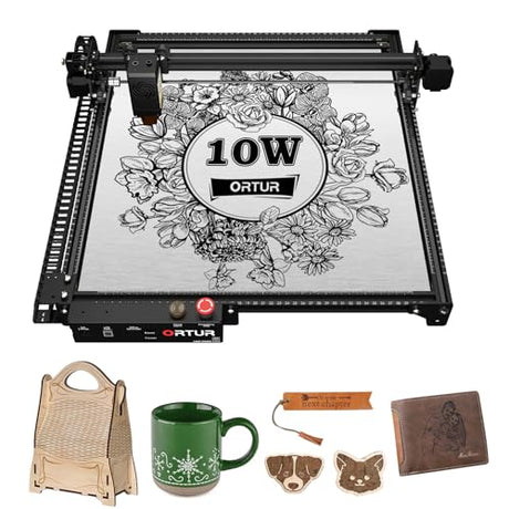 Ortur Laser Master 2 Pro S2 Laser Engraving Machine, 10000mW High Accuracy Laser Engraver, Laser Cutter, 15.7'' x 15.7'' Lazer Engraving Machine for Wood, Acrylic, Leather, Business Card, Class4 Ortur