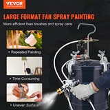 VEVOR Spray Paint Pressure Pot Tank, 10L/2.5gal Air Paint Pressure Pot, 1.5mm+4mm Two Nozzles Two Spray Paint Guns for Industry Home Decor Architecture Construction Automotive Painting, 60PSI Max VEVOR