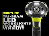 RYOBI - ONE+ HP 18V Brushless Cordless 4-Mode 1/2 in. High Torque Impact Wrench (Tool Only) - PBLIW01B RYOBI