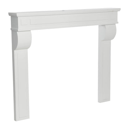 Creative Co-Op Lodge Fireplace Mantel, White