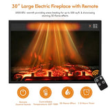 YESHOMY Fireplace TV Stand for Television up to 65+ Inch with Storage and Farmhouse Barn Doors, Entertainment Center with Cabinet and Shelves, Media Console for Living Room, Gray Wash YESHOMY