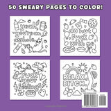 Bold and Easy Swear Word Coloring Book: Funny & Simple Hand-Drawn Designs with Rude Quotes to Color for Sassy Women WoodArtSupply