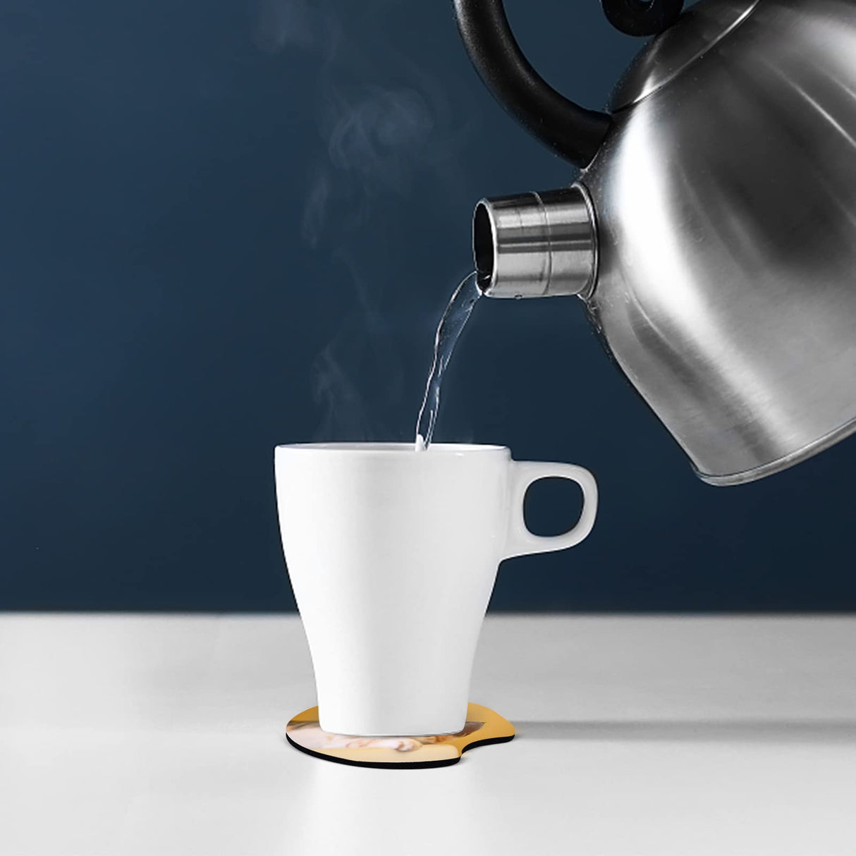 40 PCS Sublimation Blank Car Coasters, 2.75 in Circular Opening for Thermal Sublimation DIY Crafts,Car Coasters. NEOACT