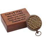 Brass Compass with Engraved Wood Case ROORKEE INSTRUMENTS (INDIA) A NAUTICAL REPRODUCTION HOUSE