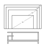 Yaheetech TV Stand for 50 inch TV, Industrial Wood TV Entertainment Center with Storage Shelves, Small TV Stand Unit for Bedroom, Living Room, Rustic Brown Yaheetech