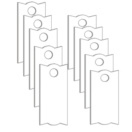 Injourlaif 10PCS Sublimation Blanks Name Plate for Stanley Tumbler 20 30 40oz H2.0, 20 40 oz H1.0, Personalized Name Tag for Custom Stanley Cup Lids Topper Accessories (Single-Side) Injourlaif