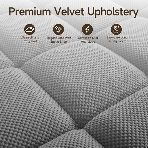 Oversized Recliner Chair with Swivel Tray Table, Modern Tufted Linen Fabric Single Sofa with Cup Holders & USB Port, 660 LBS Heavy Duty Reclining Chair for Living Room, Home Theater & Bedroom (41.7'')