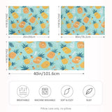 Bokkoy Soft and Silky Satin Pillow Case with Tropical Pineapple Wrinkle Resistance for Standard, Queen, and King Sizes - Single Pack Sales Bokkoy