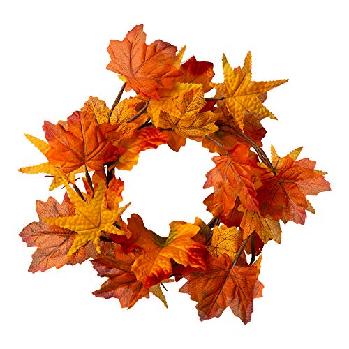 Glitzhome Wooden Welcome Sign for Front Door Rustic Farmhouse Wall Hanging Porch with 3 Changeable Floral Wreath, 42”H glitzhome