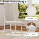 VECELO Small Round Dining Table Set for 2, Wood Tabletop with Strong Metal Frame, Modern Dinette with Chairs for Kitchen, Breakfast Nook Living Room, Faux Marbled & White VECELO
