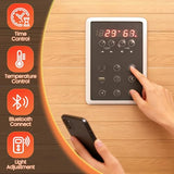 HOMTHING Infrared Sauna,1 Person Red Light Sanua with for Home,950w/110v Full Spectrum Indoor Dry Sauna, Carbon, Heater Panels, Bluetooth Audio, 8-Color Chromotherapy Lights, 35.4"x 31.5"x 66.9" HOMTHING