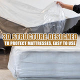 PROMORE Plastic Mattress Bag for Disposal Moving or Storage, Clear Waterproof Mattress Protector Covers - King/Cal King Size (1.5Mil) PROMORE