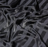 Arianaut Duvet Cover Full Size Black 5 Pieces Satin Full Duvet Cover Luxury Coquette Silk Like Striped Duvet Cover Black Bedding Set Comforter Cover with Zipper Closure 1 Duvet Cover 4 Pillow Cases Arianaut