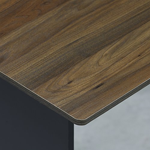 Furinno COMPACT Desk, 28.5" Wide Gaming Desk with Shelves, Computer Desk with Book Shelf, Office Desk for Home Office, Study Room, Dorm, Bedroom, Columbia Walnut Furinno