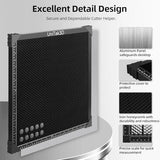 UniTak3D Honeycomb Laser Bed 300 x300 mm Working Table for S1/RAY5 Engraver,Fast Heat Dissipation and Desktop Protection with Aluminium Plate(Working Area:10.245x10.24in) UniTak3D