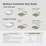 Bedsure Full Comforter Set - Beige Soft Bedding for All Seasons, Cationic Dyed Bed Set, 3 Pieces, 1 Full Size Comforter (82"x86") and 2 Pillow Shams (20"x26"+2") Bedsure