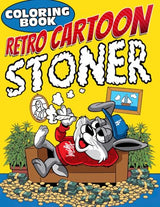Retro Cartoon Stoner Coloring Book: Psychedelic Illustrations To Color With Funny Characters Coloring Pages About Smoking Vintage Scenes, Funny Stoner Gifts for Smokers & Weed Lovers Men & Women WoodArtSupply