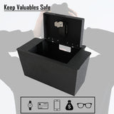 Center Console Safe Gun Safe, WASAI Premium In-vehicle Console Gun Vault Lock box Compatible with 2023-2025 Chevy Silverado 1500/GMC Sierra 1500, Fingerprint Lock with Backup Key. WASAI