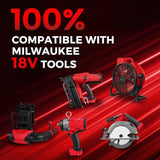 GROWFEAT 2 Pack 7.0Ah M -18 Lithium-ion Replacement for Milwaukee Battery Compatible with Milwaukee M-18 Battery 48-11-1812 48-11-1850 48-11-1852 48-11-1862 for Cordless Power Tools Battery GROWFEAT