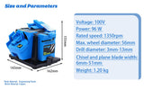 Electric Drill Bit Sharpener Electric Chisel Sharpening Knife Kits Multifunction Sharpening Machine Household Cutter Electric Kitchen Knife Sharpener Sharpening Tool for Grinding Rotary Tools Bazargame