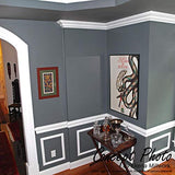 Ekena Millwork PNL16X20AS-02 16"W x 20"H x 1/2"P Ashford Molded Scalloped Wainscot Wall Panel Ekena Millwork