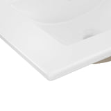 JONATHAN Y SNK1001A Ancillary 3-Hole 24 in. W x 18.25 in. D Classic Contemporary Rectangular Ceramic Single Sink Basin Vanity Top, White JONATHAN Y