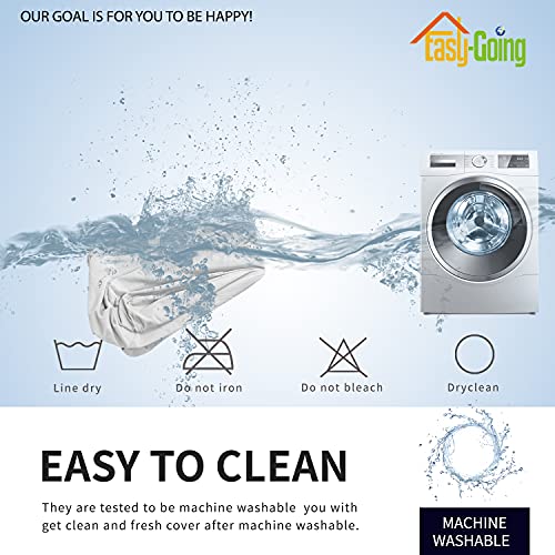 Easy-Going Fleece Stretch Sofa Slipcover Spandex Non-Slip Soft Couch Sofa Cover, Washable Furniture Protector with Anti-Skid Foam and Elastic Bottom for Kids, Pets(Loveseat, Snow White) Easy-Going