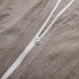 100% Cotton Duvet Cover Full Size, Mauve Brown Linen-Like Natural Bedding Set with Zipper Closure (No Comforter), Full Size, Duvet Cover (80"x90") x 1, Pillowsham(20"x26") x 2 LOVQUE
