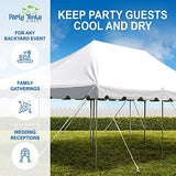 Party Tents Direct 20'x30' Canopy Tent, Weekender Canopy Pole Tent, Easy Up with Heavy Duty PVC White Top, 120 Person Capacity, Outdoor Canopies, Tents for Parties, Weddings & Events Party Tents Direct