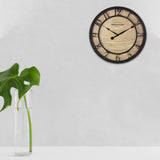 Presentime & Co 10" Farmhouse Series Wall Clock, Cottage Style, Vintage Design, Oil Rubbed Bronze Presentime