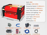 CO2 Laser Engraver 80W, 20x28 in Laser Engraving Machine with 2-Way Pass Air Assist, Industrial Laser Cutter Cutting Machine for Wood Glass Acrylic Sihao