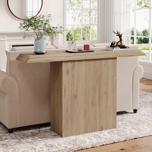 Tribesigns 41" Farmhouse Console Table, Simple Hallway Table, Wood Sofa Table for Living Room, Entryway, Oak Tribesigns