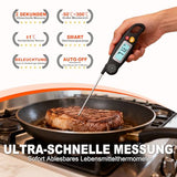 Antonki Meat Thermometer Digital - Instant Read Food Thermometer with Backlight for Cooking Grilling Baking Kitchen Candy BBQ Oil Liquid, Backlit Display, Battery Included