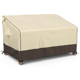 MR. COVER Outdoor Couch Cover Waterproof, Patio Furniture Covers for 2-Seater Couch, Fits up to 60"W x 35"D x 35"H, Moisture-proof & UV-protection, Brown & Khaki MR. COVER