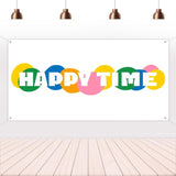 4 Pack Large Banners Signs Paintable Blank Banners 2 x 4 Feet White Flags Plain Make Your Own Banner DIY Party Festival Celebration Sport Activities School Events Outdoor Decoration with 39.37ft Rope AccuLess