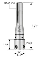 Accusize Industrial Tools R8 to 3/4'' Weldon Shank Arbor Adapter, Compatible with Annular Cutters for Bridgeport Milling Machines, Durable Construction, MC08-0034 Accusize Industrial Tools