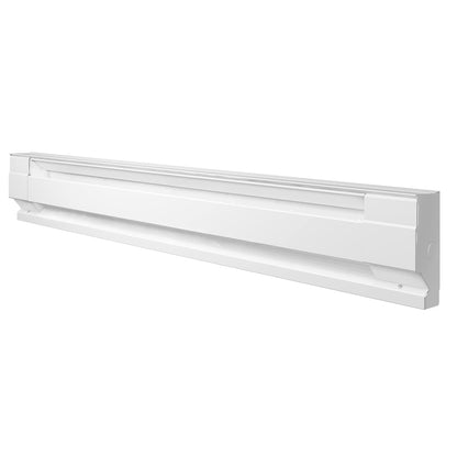 Cadet F Series 48" Electric Baseboard Heater (Model: 4F1000W, Part: 09954 ), 3415/2560 BTU, 240/208 Volt, 1000/750 Watt, White